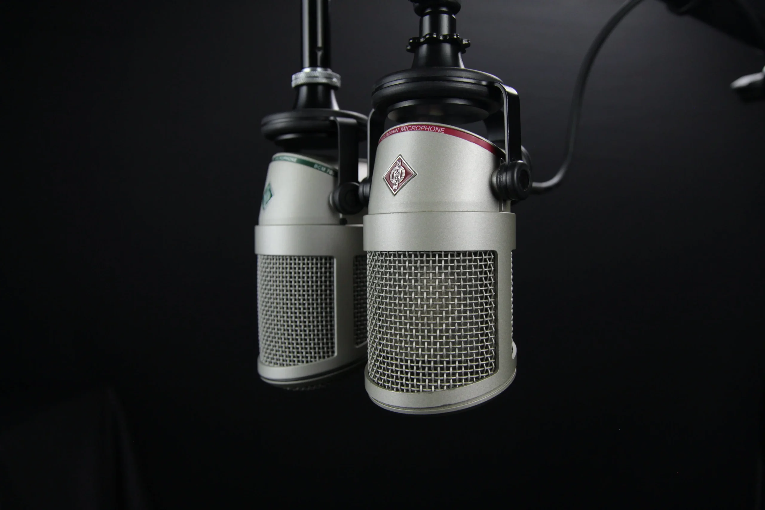 Μικρόφωνο podcast σε studio 